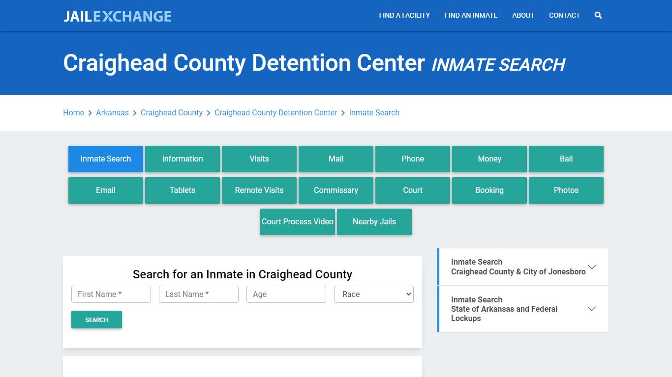 Craighead County Detention Center Inmate Search - Jail Exchange